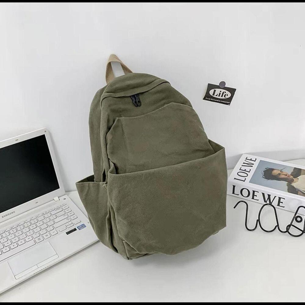 Vintage Military Green Backpack Bag